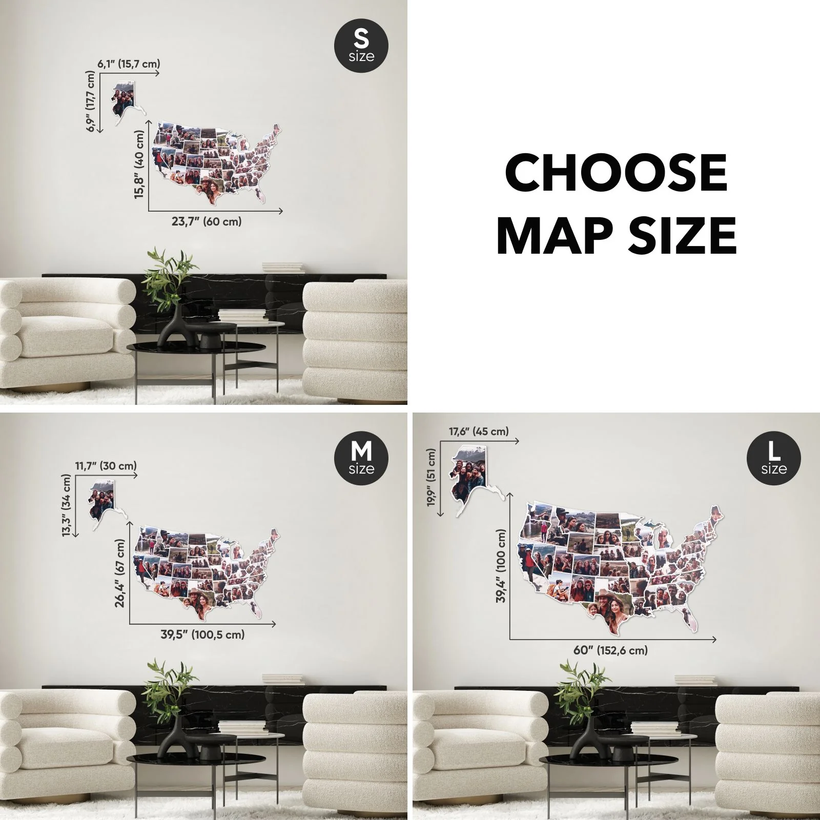 USA Photo Map Physical - Image 4
